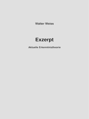 cover image of Exzerpt
